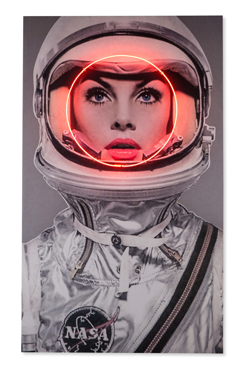 Red Louis Vuitton Neon Artwork - Andrew Martin Space Girl Logos