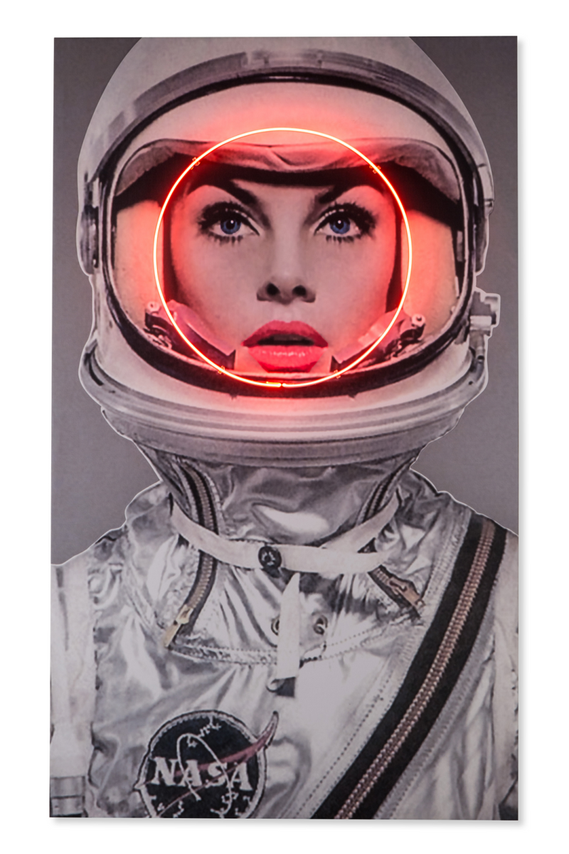 Galactic Photography Artwork | Andrew Martin Neon Space Girl | Oroatrade.com