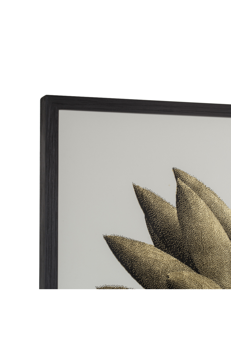 Contemporary Nature Wall Art | Andrew Martin Gold Succulent | Oroatrade.com