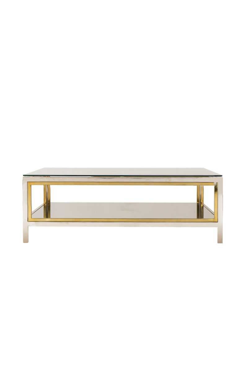 Two Tiered Glass Square Coffee Table | Andrew Martin | OROATRADE