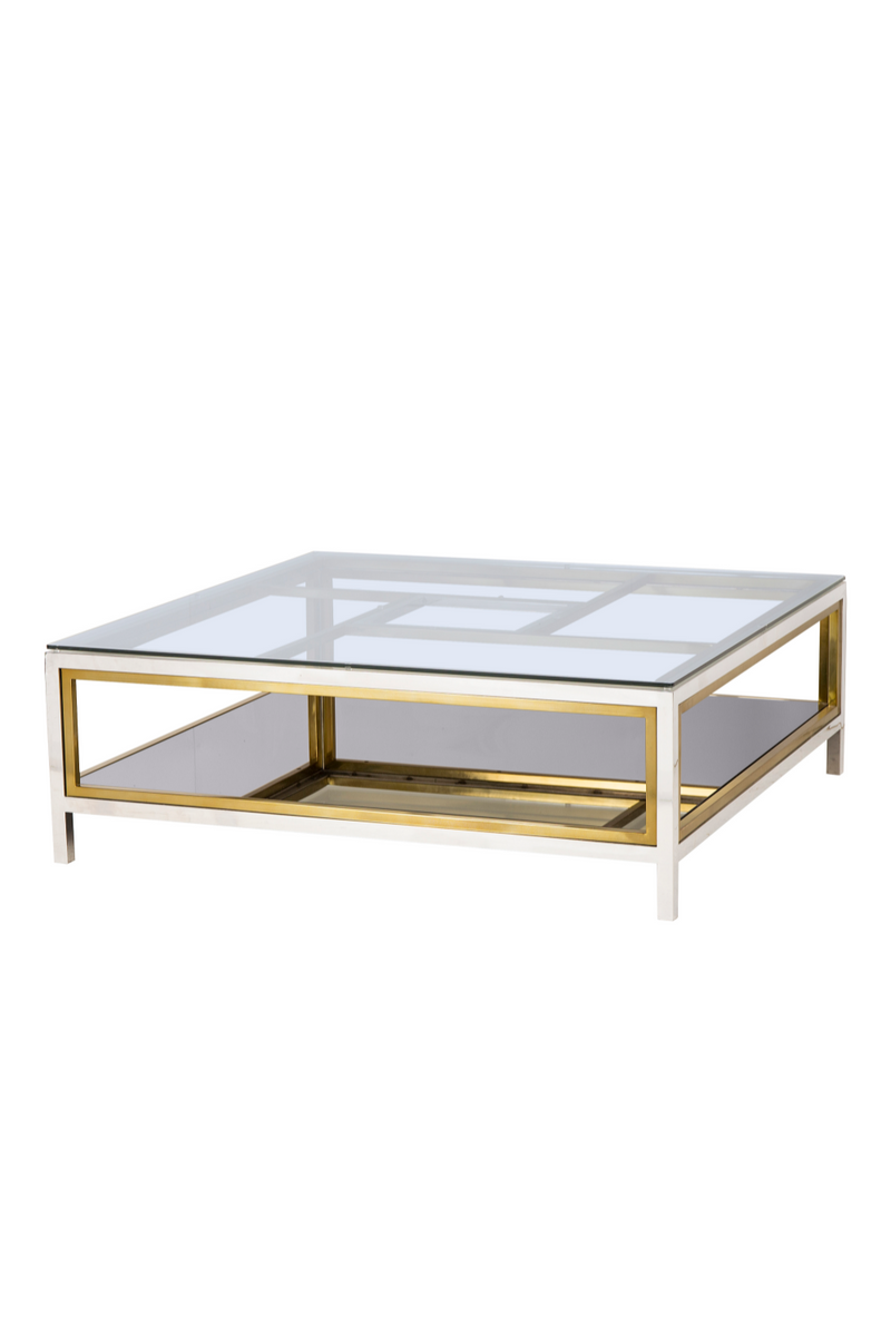 Two Tiered Glass Square Coffee Table | Andrew Martin | OROATRADE