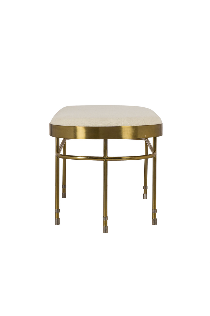Art Deco Brass Bench | Andrew Martin Lozenge | Oroatrade.com
