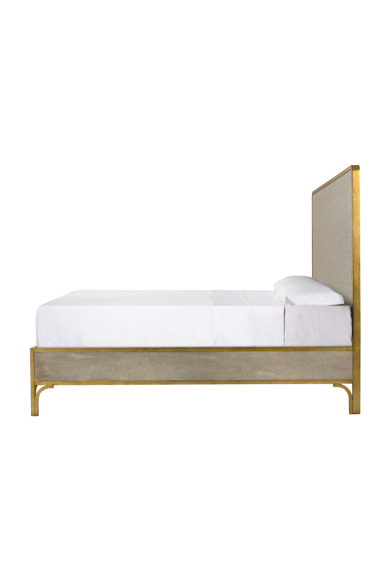 Brass Wood Framed Mirror King Bed | Andrew Martin Gilded Star