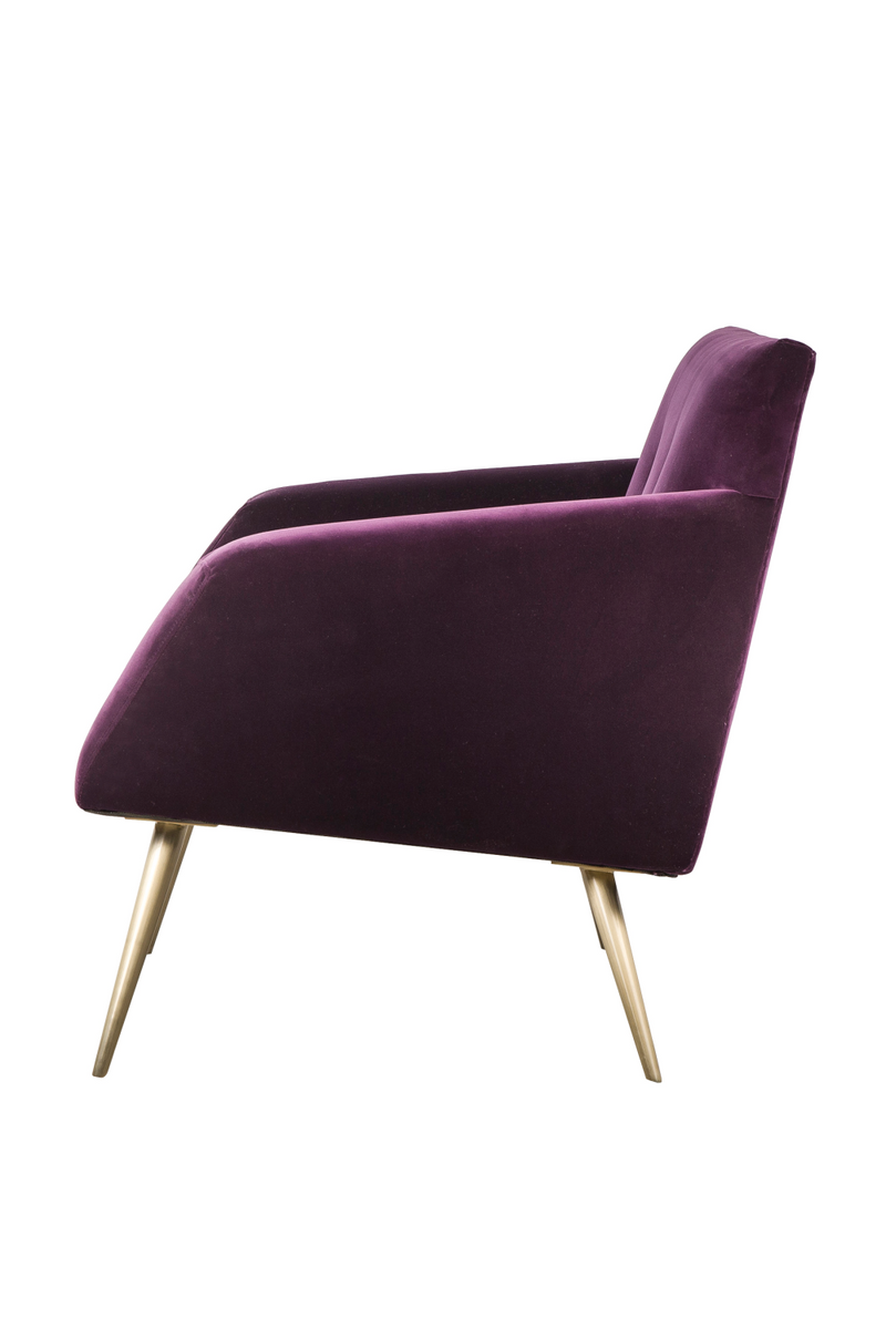 Purple Velvet Occasional Chair | Andrew Martin Kelly | Oroatrade.com