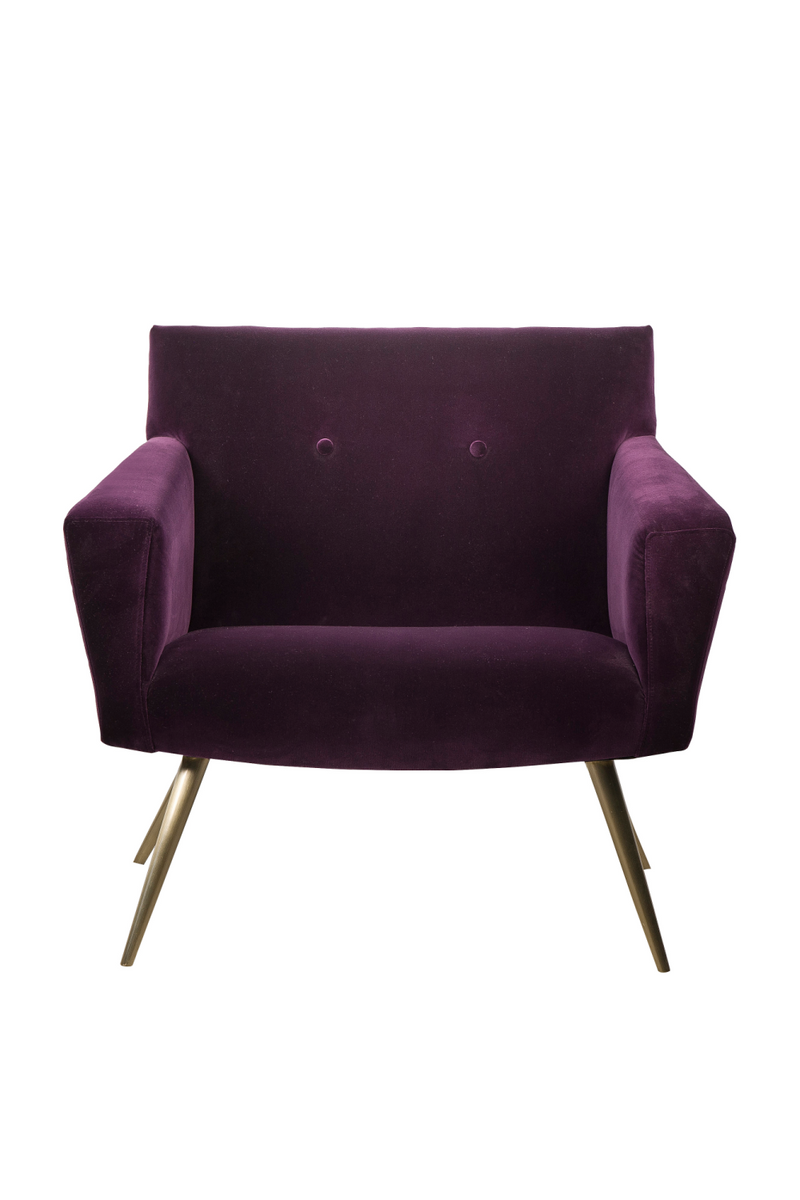 Purple Velvet Occasional Chair | Andrew Martin Kelly | Oroatrade.com