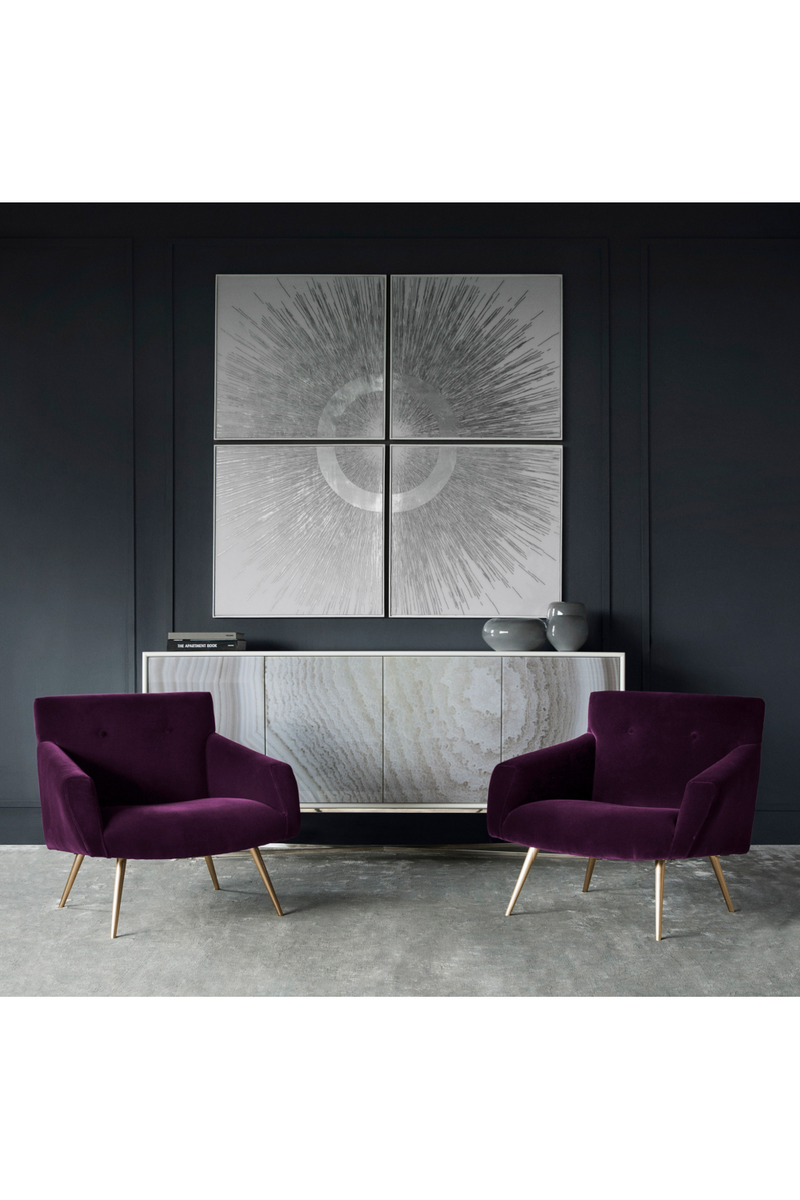 Purple Velvet Occasional Chair | Andrew Martin Kelly | Oroatrade.com