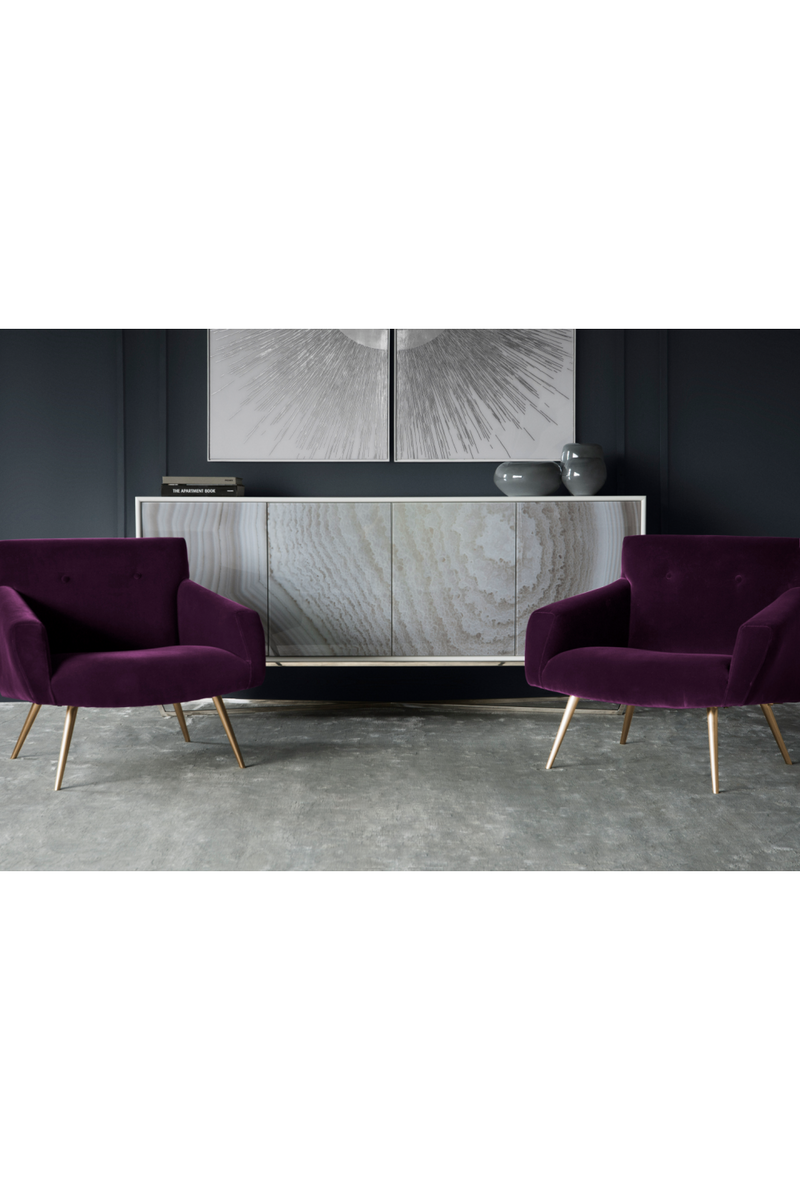 Purple Velvet Occasional Chair | Andrew Martin Kelly | Oroatrade.com