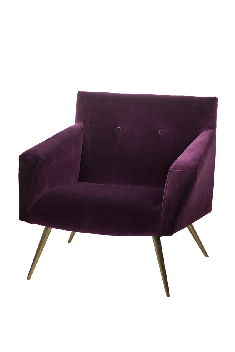 Purple Velvet Occasional Chair | Andrew Martin Kelly | Oroatrade.com