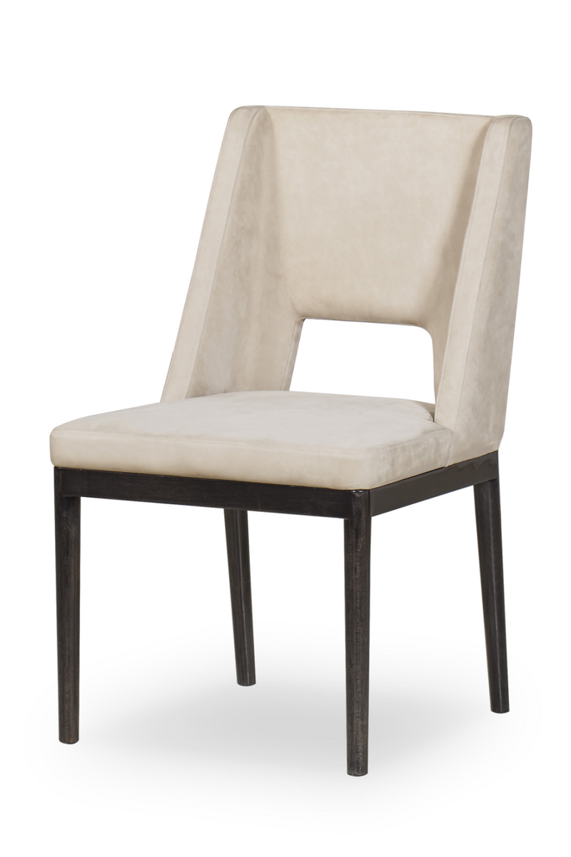 Beige Leather Dining Chair | Andrew Martin Maddison | Oroatrade.com
