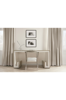 White Leather Upholstered Skandi Dining Chair | Andrew Martin | OROATRADE