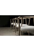 White Leather Upholstered Skandi Dining Chair | Andrew Martin | OROATRADE