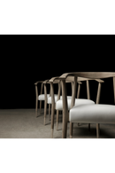 White Leather Upholstered Skandi Dining Chair | Andrew Martin | OROATRADE
