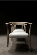 White Leather Upholstered Skandi Dining Chair | Andrew Martin | OROATRADE