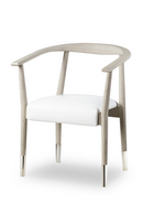 White Leather Upholstered Skandi Dining Chair | Andrew Martin | OROATRADE