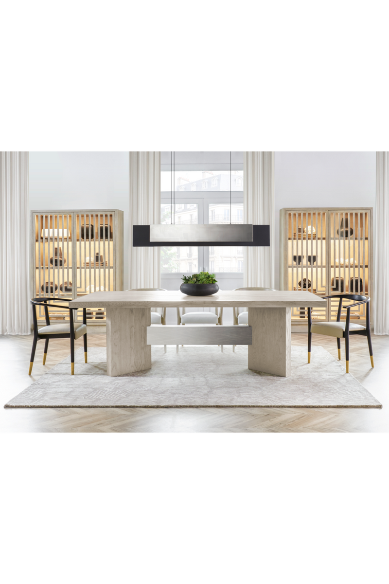 White Leather Upholstered Skandi Dining Chair | Andrew Martin | OROATRADE