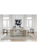 White Leather Upholstered Skandi Dining Chair | Andrew Martin | OROATRADE