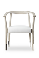 White Leather Upholstered Skandi Dining Chair | Andrew Martin | OROATRADE