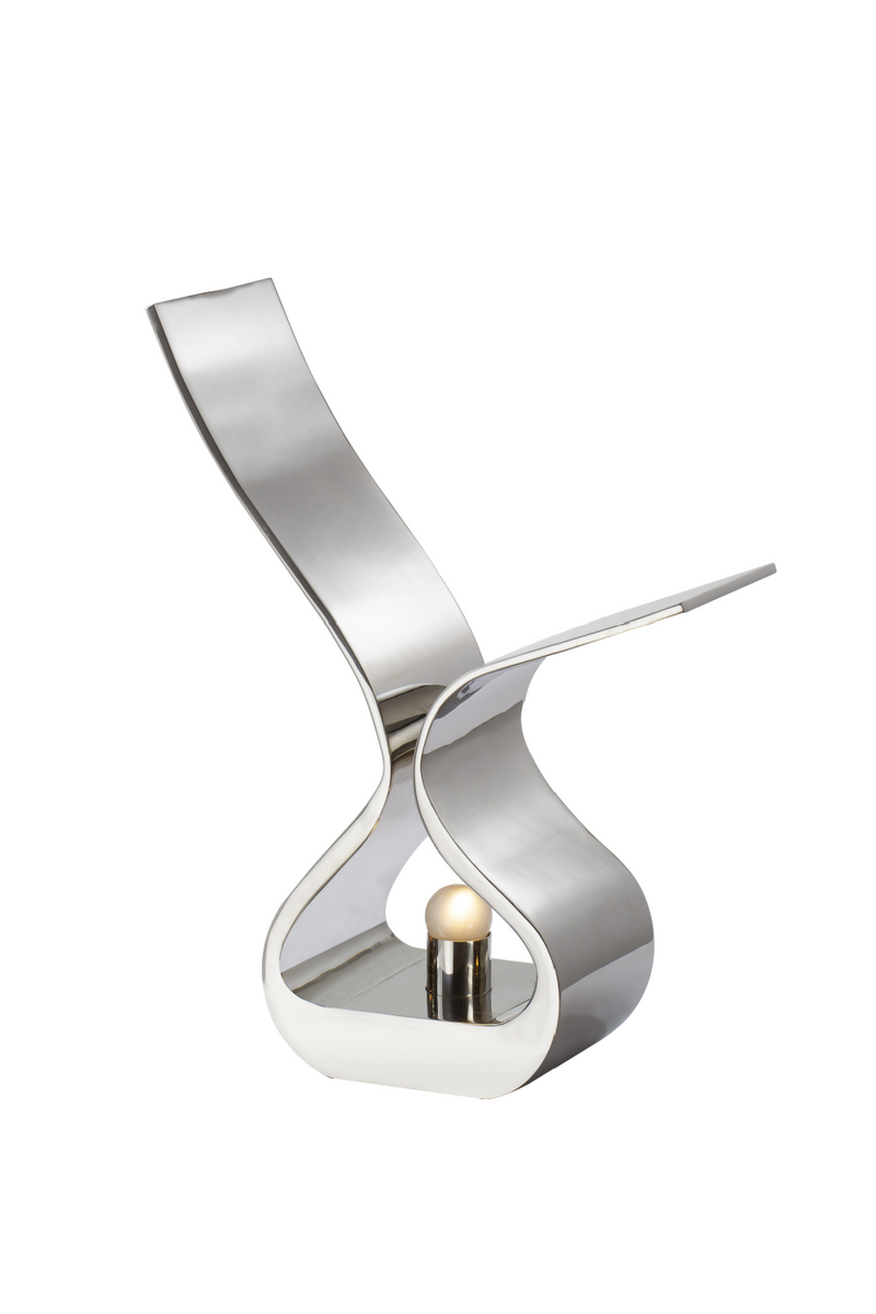 Stainless Steel Curved Desk Lamp | Andrew Martin Ray | OROATRADE