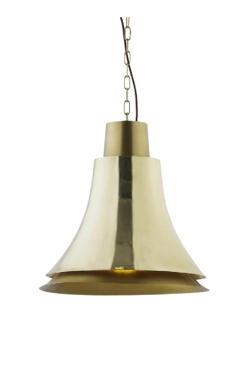 Polished Brass Conical Pendant Light | Andrew Martin Bell | Oroatrade.com