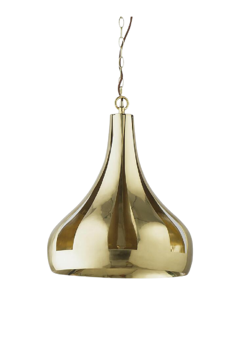 Polished Brass Pendant Light | Andrew Martin Seymore | Oroatrade.com