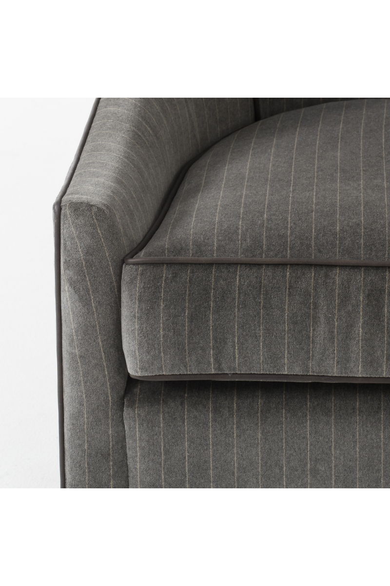 Dark Gray Upholstered Swivel Chair | Andrew Martin Fraser | OROATRADE