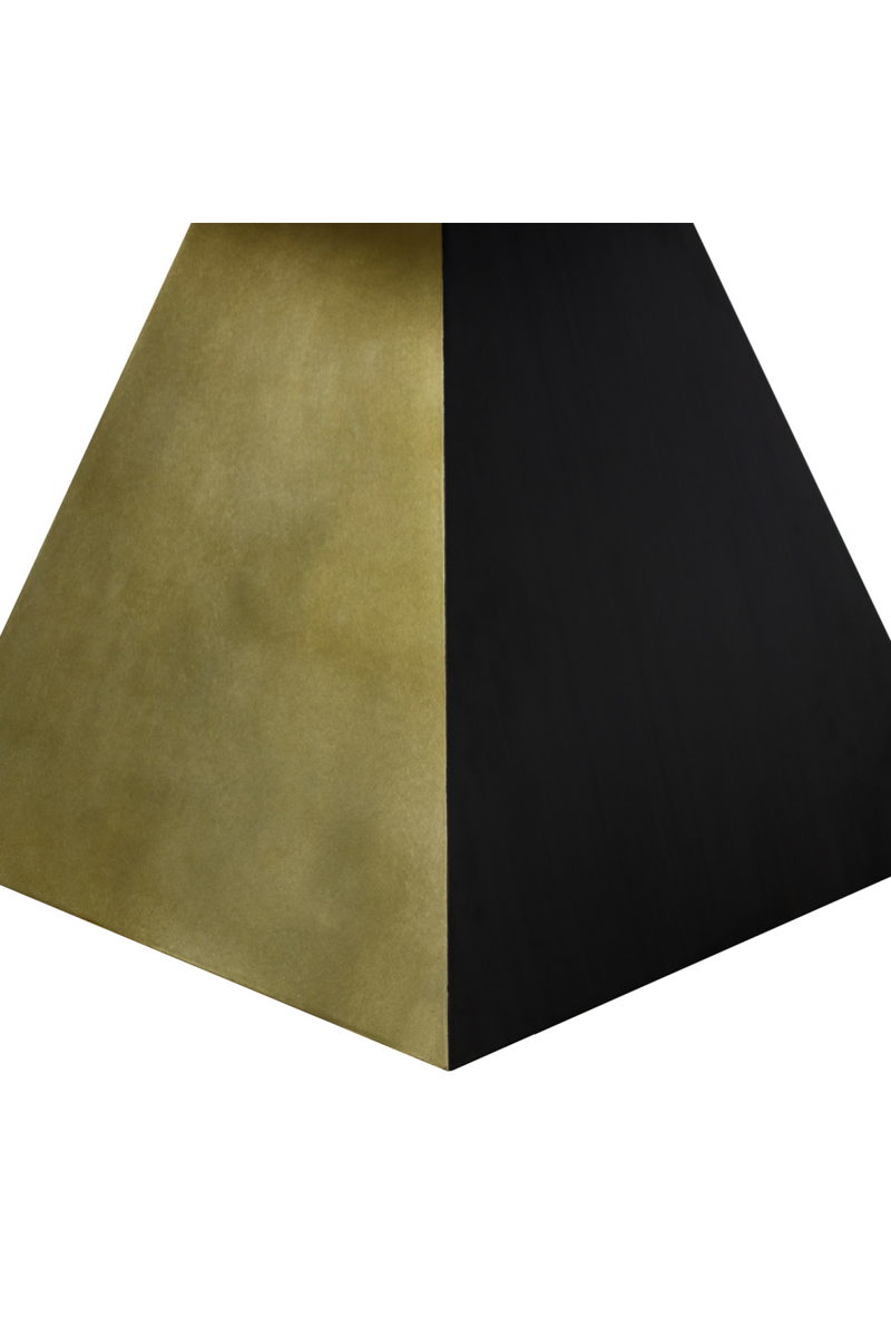 Black Marble Pyramid Base Dining Table L | Andrew Martin Louis | OROATRADE