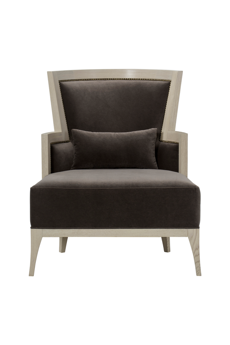 Edged Corner Brown Upholstery Accent Chair | Andrew Martin Morgan  | OROATRADE