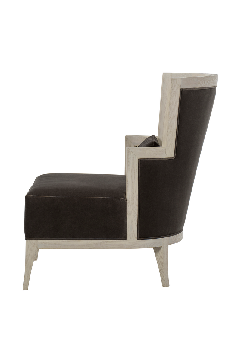 Edged Corner Brown Upholstery Accent Chair | Andrew Martin Morgan  | OROATRADE