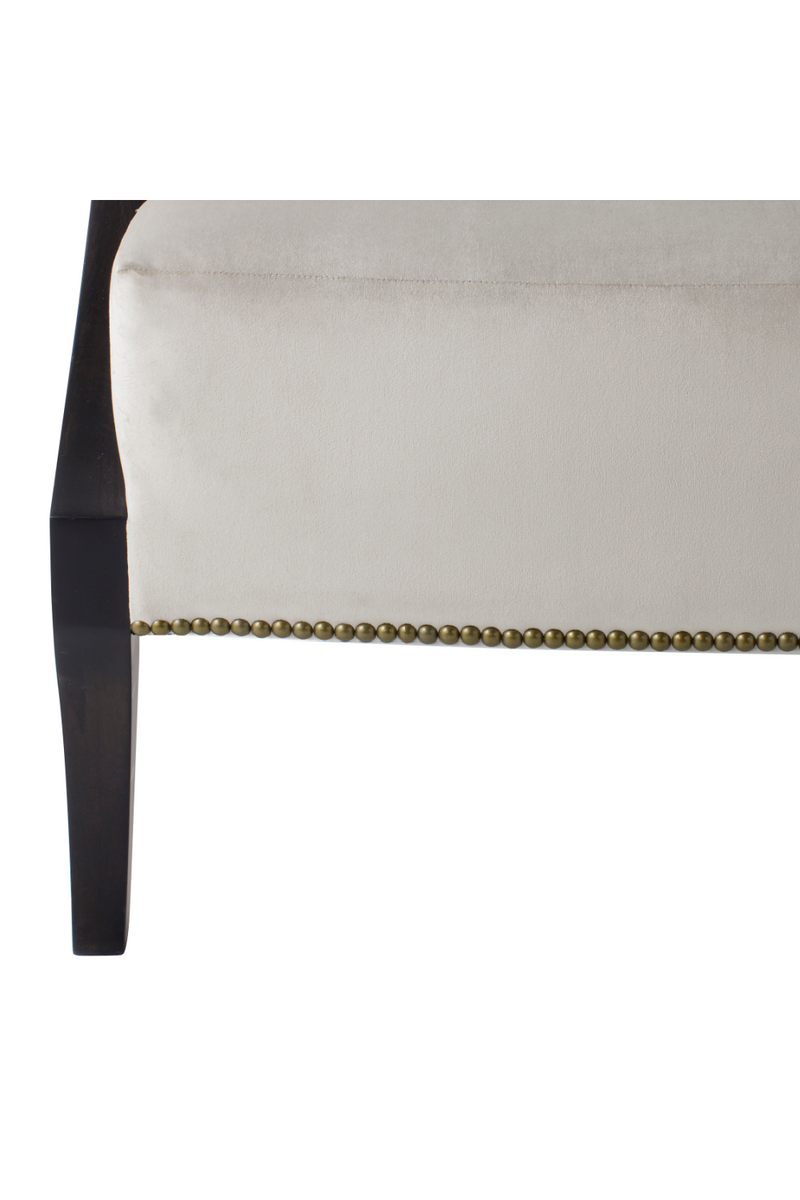 Off White Studded Accent Chair | Andrew Martin Evelyn Chair | OROATRADE