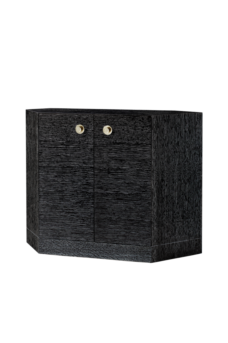 Cerused Black Wood Two Door Sideboard | Andrew Martin Vergal | OROATRADE