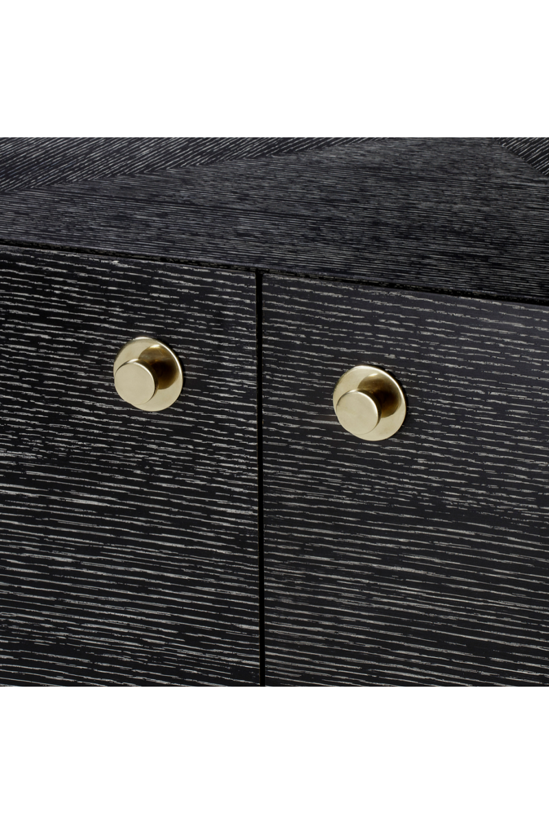 Cerused Black Wood Two Door Sideboard | Andrew Martin Vergal | OROATRADE