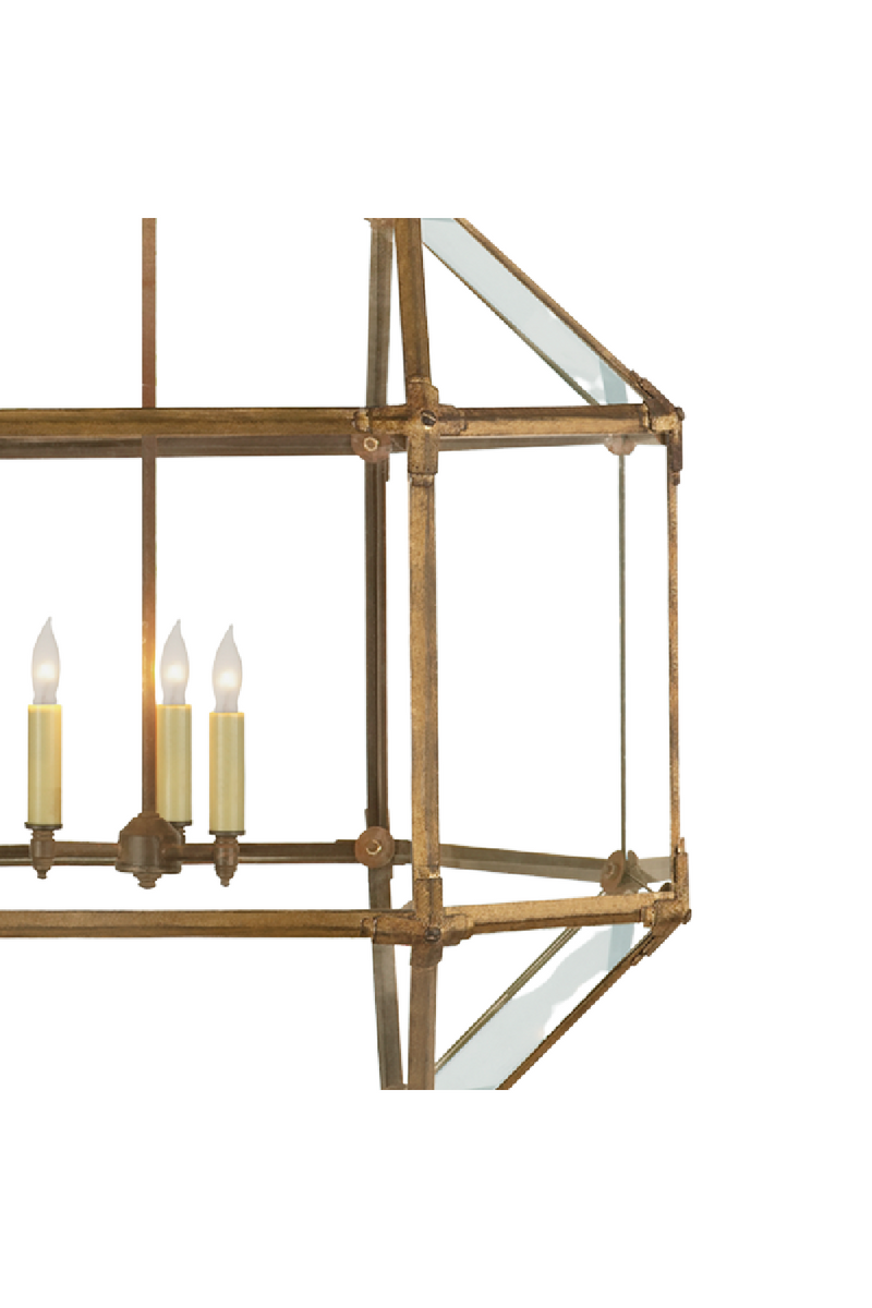 Gilded Iron Frame Pendant Light - M | Andrew Martin Morris | OROATRADE