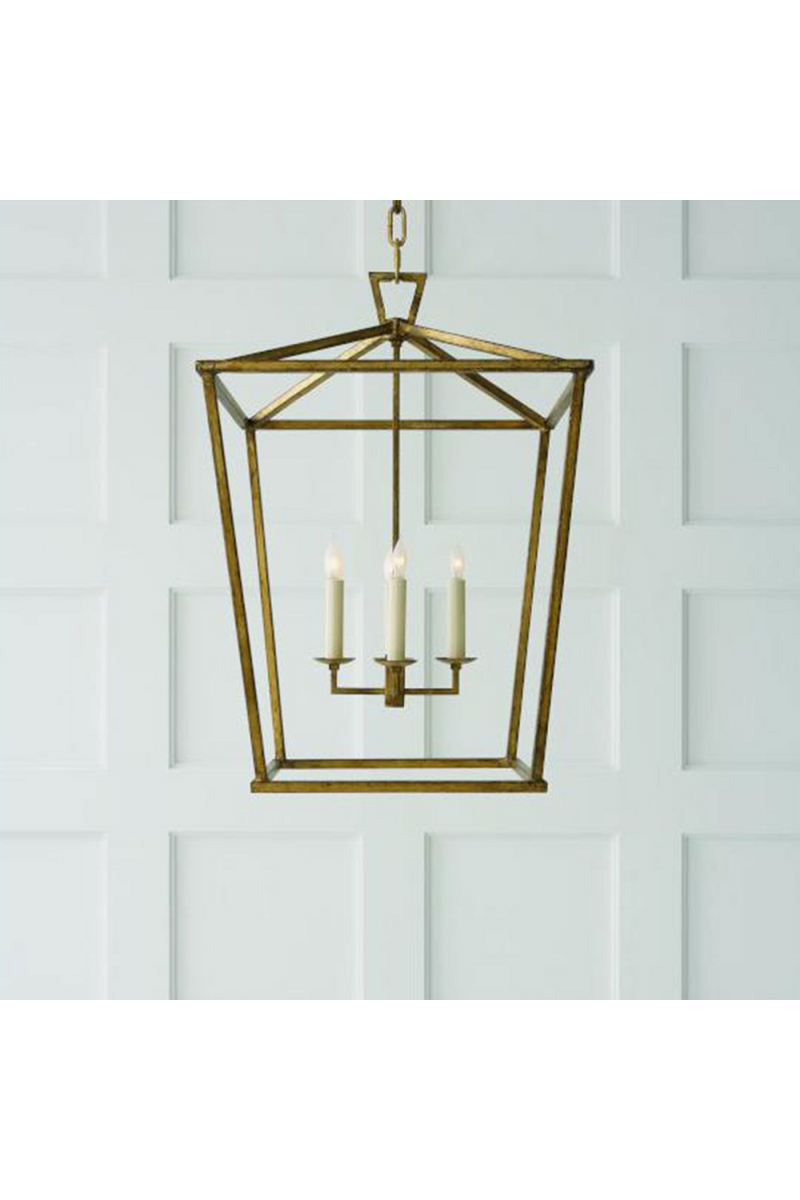 Gold Lantern Pendant Lamp | Andrew Martin Darlana | Oroatrade.com