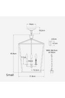 Black Lantern Pendant Lamp | Andrew Martin Darlana | Oroatrade.com