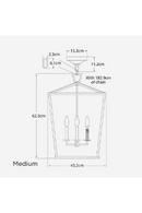 Black Lantern Pendant Lamp | Andrew Martin Darlana | Oroatrade.com