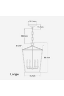 Black Lantern Pendant Lamp | Andrew Martin Darlana | Oroatrade.com