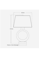 Circular Base Modern Table Lamp | Andrew Martin Ring Form | OROATRADETRADE.com