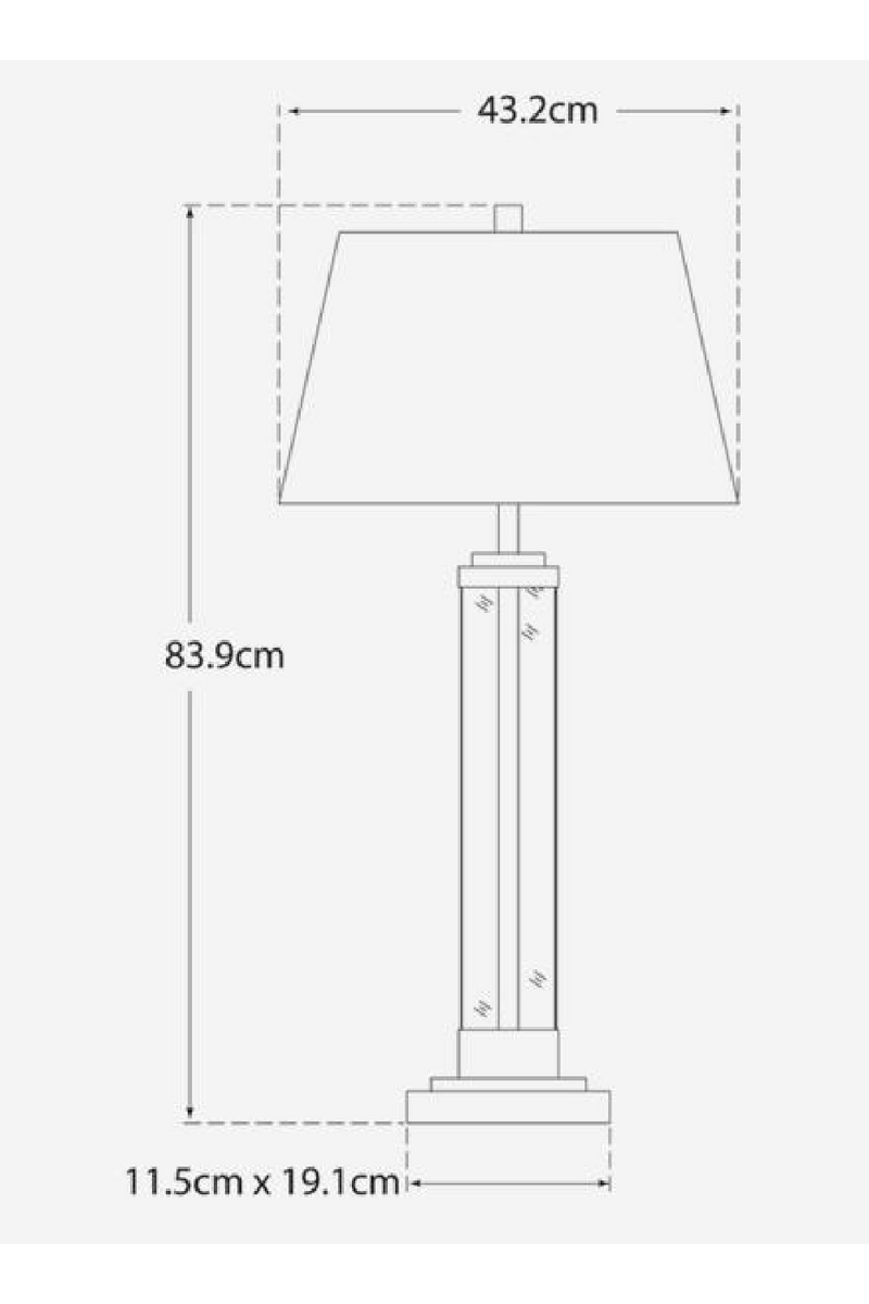 Glass Stemmed Modern Table Lamp | Andrew Martin Wright | OROATRADETRADE.com