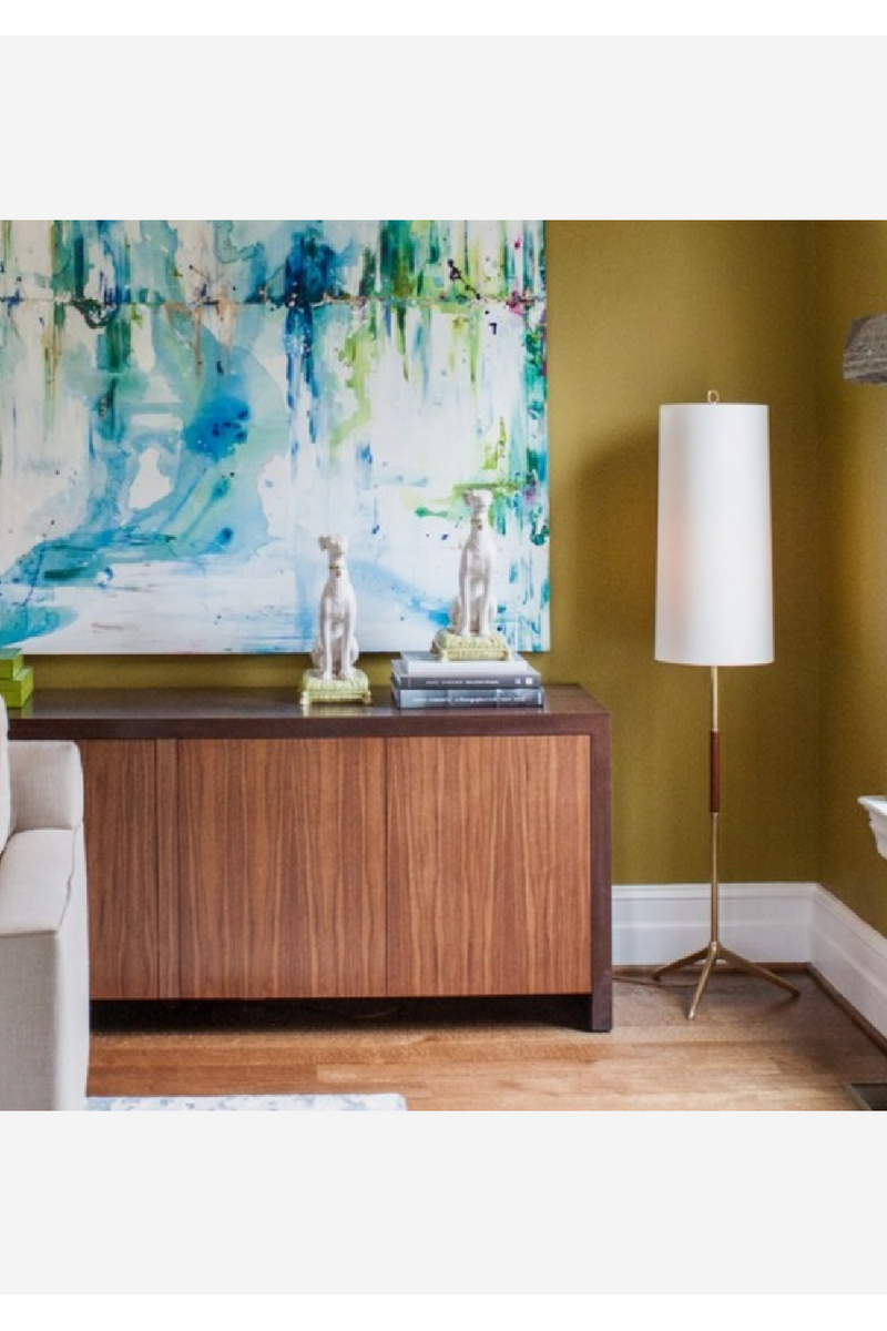Elongated Linen Shade Floor Lamp | Andrew Martin Frankfort | OROATRADE
