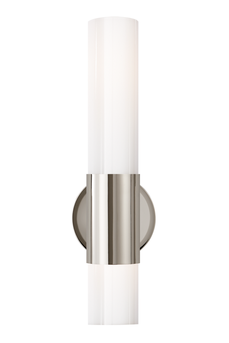 Cylindrical White Glass Wall Light | Andrew Martin Penz | Oroatrade.com
