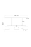 Brass Bar Paper Shade Pendant Light L | Andrew Martin | OROATRADE.com