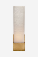 Antique Brass Frosted Glass Wall Light | Andrew Martin Covet | OROATRADE