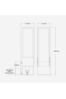 Antique Brass Frosted Glass Wall Light | Andrew Martin Covet | OROATRADE