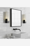 Antique Brass Frosted Glass Wall Light | Andrew Martin Covet | OROATRADE