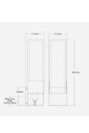 Antique Brass Frosted Glass Wall Light | Andrew Martin Covet | OROATRADE