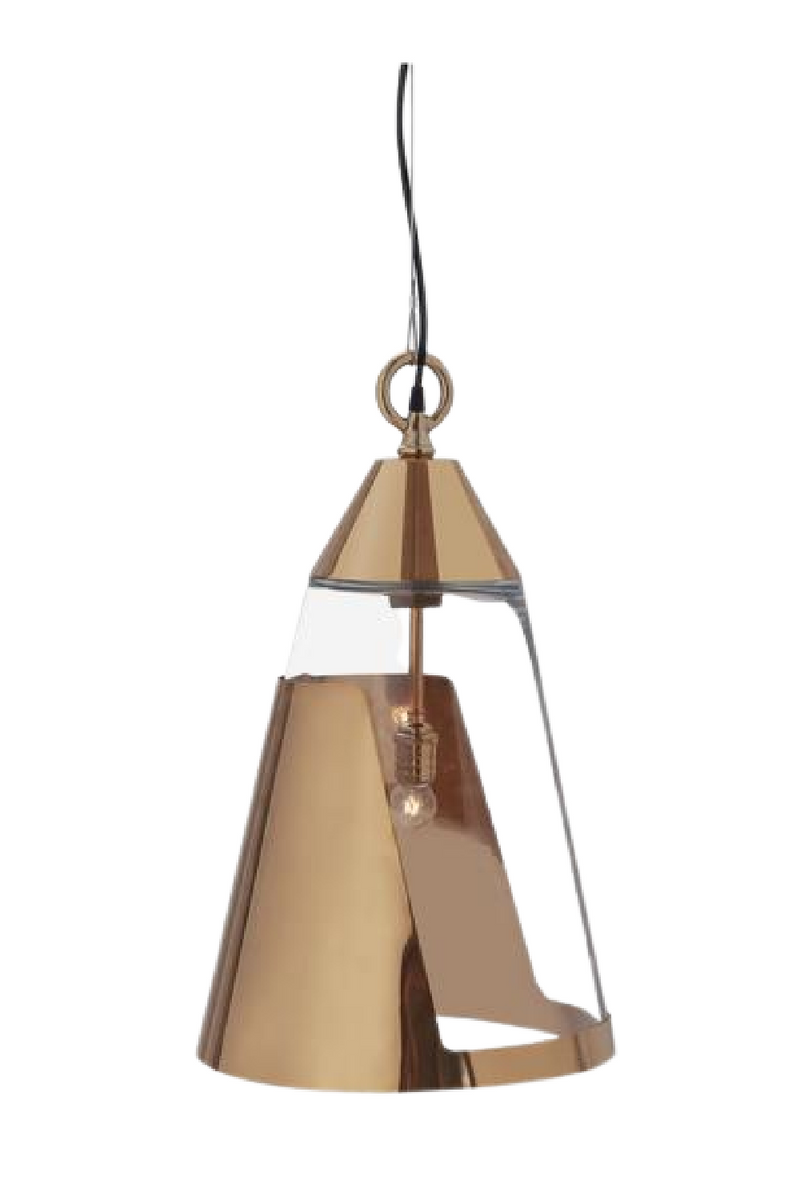 Conical Rose Gold Pendant Light L | Andrew Martin Bessie | OROATRADETRADE.com