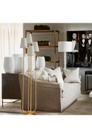 Four Linen Shades Modern Floor Lamp | Andrew Martin | OROATRADETRADE.com