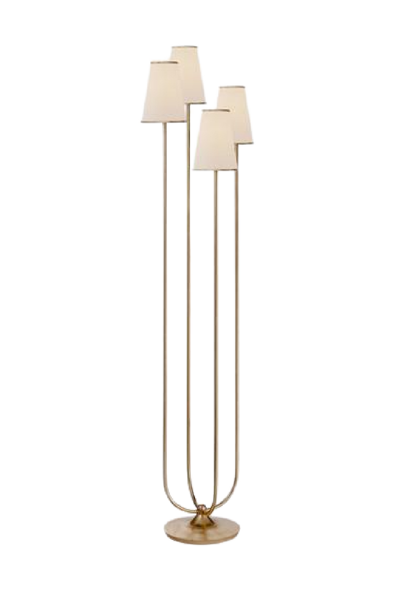 Four Linen Shades Modern Floor Lamp | Andrew Martin | OROATRADETRADE.com