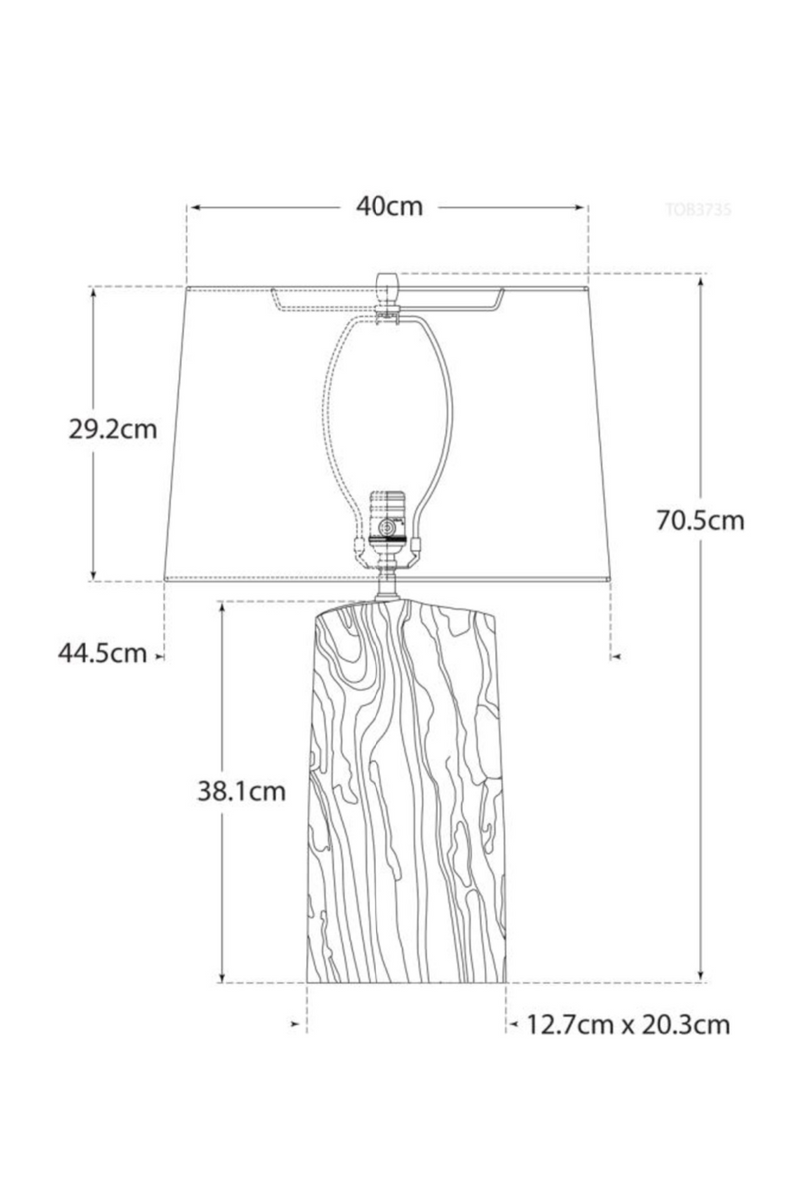 Wood Base Table Lamp | Andrew Martin Sierra | OROATRADETRADE.com