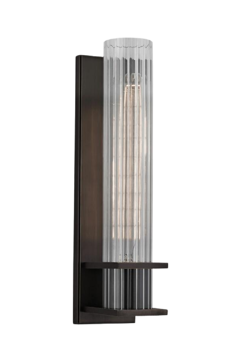 Ribbed Glass Wall Light | Andrew Martin Sperry | Oroatrade.com